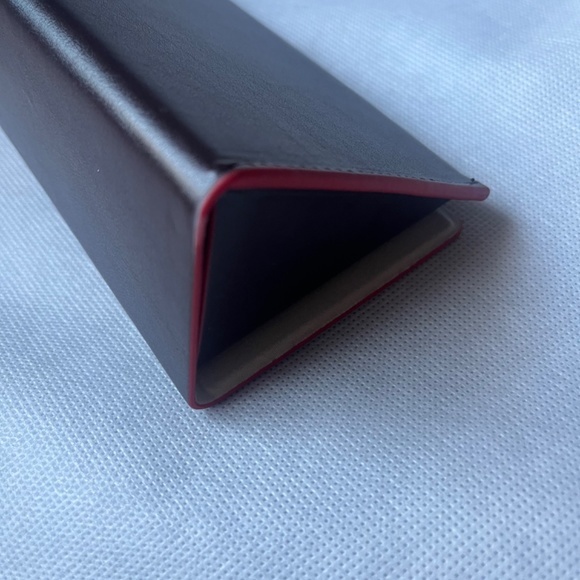 FENDI Triangular Small Empty Sunglasses Eyeglasses Case & Cloth‎ Brown NEW - Picture 7 of 7